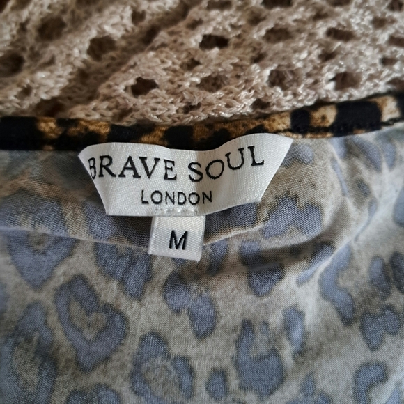 Brave soul Cheetah Print bodysuit size medium - Picture 3 of 6